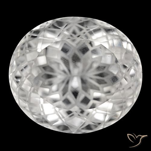 76.48ct White Quartz, Oval, VS