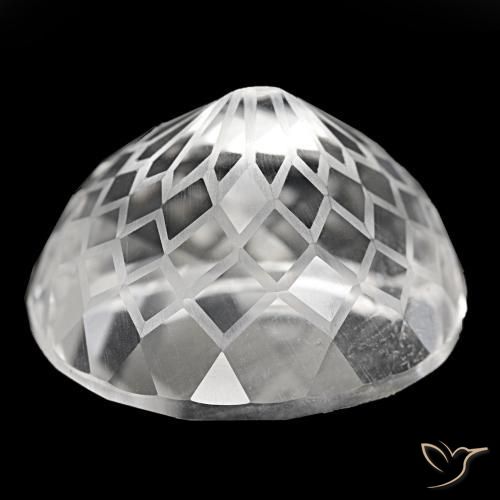 Quartz Gemstone in 28.1 x 24.7 mm Size for Sale, Quartz Stone in Clear White Color
