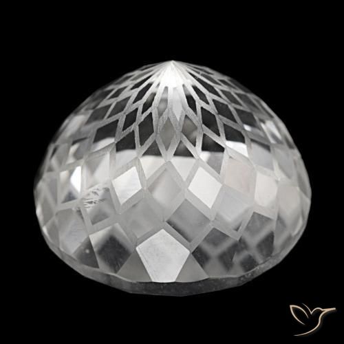 Quartz Gemstone in 23 mm Size for Sale, Quartz Stone in Clear White Color