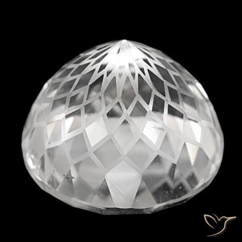 Quartz Gemstone in 25.7 mm Size for Sale, Quartz Stone in Clear White Color