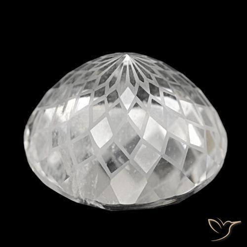 Quartz Gemstone in 22.4 mm Size for Sale, Quartz Stone in Clear White Color