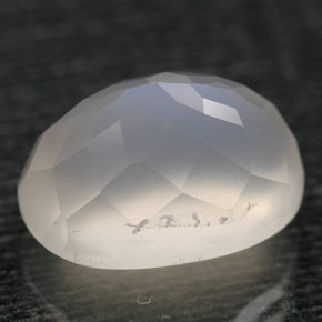Rainbow Moonstone Gemstone in 13.3 x 9.5 mm Size for Sale, Rainbow Moonstone Stone in White Color