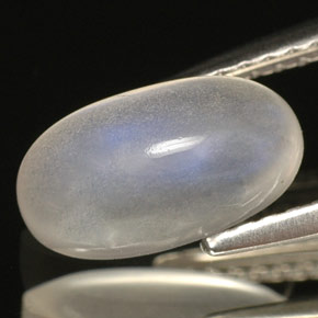 Rainbow Moonstone Gemstone in 9.8 x 5.4 mm Size for Sale, Rainbow Moonstone Stone in White Color
