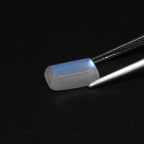 Rainbow Moonstone Gemstone in 11.1 x 5.8 mm Size for Sale, Rainbow Moonstone Stone in White Color