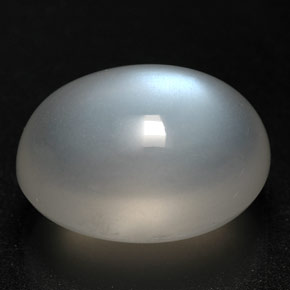 7.86 ct White Rainbow Moonstone Gemstone, Rainbow Moonstone Gem in Oval Cabochon Shape for Sale.