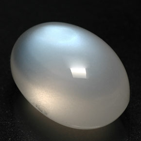 7.86 ct White Rainbow Moonstone Stone, Natural Rainbow Moonstone in Oval Cabochon Shape for Sale