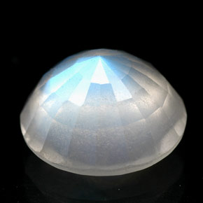 Rainbow Moonstone Gemstone in 9 mm (calibrated) Size for Sale, Rainbow Moonstone Stone in Blue White Color