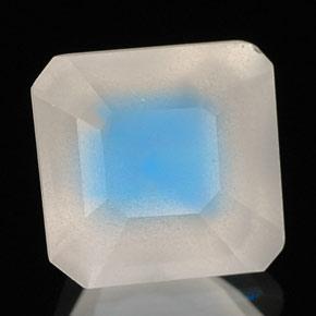 1.52 ct Blue Rainbow Moonstone Stone, Natural Rainbow Moonstone in Octagon / Scissor Cut Shape for Sale
