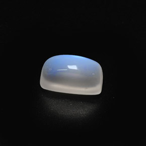 1.86 ct White Rainbow Moonstone Gemstone, Rainbow Moonstone Gem in Baguette Cabochon Shape for Sale.