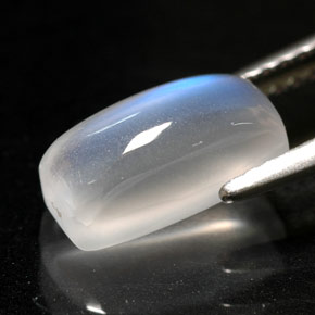 Rainbow Moonstone Gemstone in 9.9 x 4.8 mm Size for Sale, Rainbow Moonstone Stone in Blue White Color
