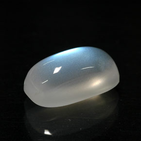 2.11 ct White Rainbow Moonstone Stone, Natural Rainbow Moonstone in Cushion Cabochon Shape for Sale