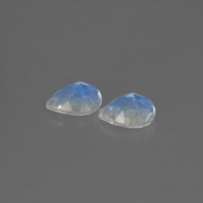 Rainbow Moonstone Gemstone in 5.1 x 4 mm Size for Sale, Rainbow Moonstone Stone in Blue White Color