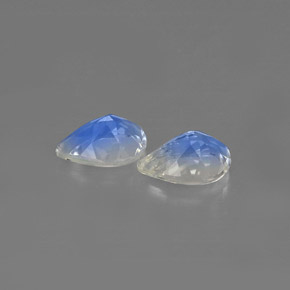 Rainbow Moonstone Gemstone in 6.2 x 4.3 mm Size for Sale, Rainbow Moonstone Stone in Blue White Color