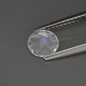 Rainbow Moonstone Gemstone in 6 mm (calibrated) Size for Sale, Rainbow Moonstone Stone in Blue White Color