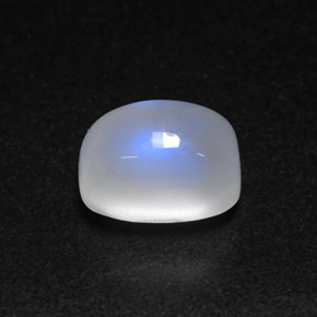 2.07 ct White Rainbow Moonstone Gemstone, Rainbow Moonstone Gem in Cushion Cabochon Shape for Sale.