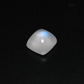 1.08 ct White Rainbow Moonstone Stone, Natural Rainbow Moonstone in Cushion Cabochon Shape for Sale