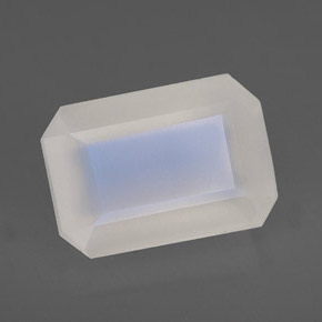 6.93 ct White Rainbow Moonstone Stone, Natural Rainbow Moonstone in Octagon Facet Shape for Sale