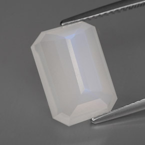 Rainbow Moonstone Gemstone in 13.6 x 9.5 mm Size for Sale, Rainbow Moonstone Stone in Blue White Color