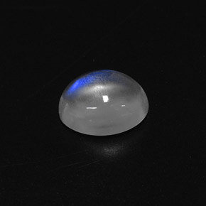 2.78 ct White Rainbow Moonstone Gemstone, Rainbow Moonstone Gem in Oval Cabochon Shape for Sale.