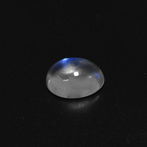 1.85 ct White Rainbow Moonstone Gemstone, Rainbow Moonstone Gem in Oval Cabochon Shape for Sale.