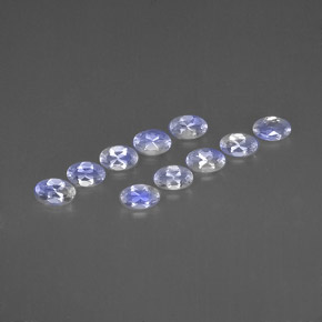 2.04 ct White Rainbow Moonstone Gemstone, Rainbow Moonstone Gem in Oval Facet Shape for Sale.