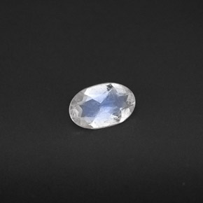 0.27 ct White Rainbow Moonstone Stone, Natural Rainbow Moonstone in Oval Facet Shape for Sale