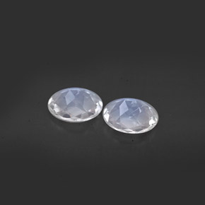 Rainbow Moonstone Gemstone in 8 x 6 mm (calibrated) Size for Sale, Rainbow Moonstone Stone in Blue White Color
