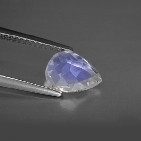 Rainbow Moonstone Gemstone in 8.8 x 6.8 mm Size for Sale, Rainbow Moonstone Stone in Blue White Color