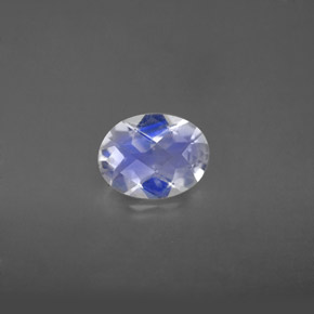 Rainbow Moonstone Gemstone in 8 x 6 mm (calibrated) Size for Sale, Rainbow Moonstone Stone in Blue White Color