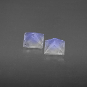 Rainbow Moonstone Gemstone in 5 x 5 mm (calibrated) Size for Sale, Rainbow Moonstone Stone in Blue White Color