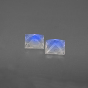 Rainbow Moonstone Gemstone in 5 x 5 mm (calibrated) Size for Sale, Rainbow Moonstone Stone in Blue White Color