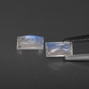 Rainbow Moonstone Gemstone in 5.2 x 2.8 mm Size for Sale, Rainbow Moonstone Stone in Blue White Color