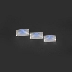 Rainbow Moonstone Gemstones in 6 x 4 mm (calibrated) Size for Sale, Rainbow Moonstone Stones in Bluish White Color