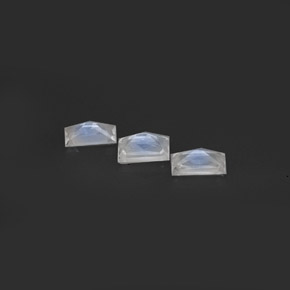 Rainbow Moonstone Gemstone in 5.1 x 3 mm Size for Sale, Rainbow Moonstone Stone in Blue White Color