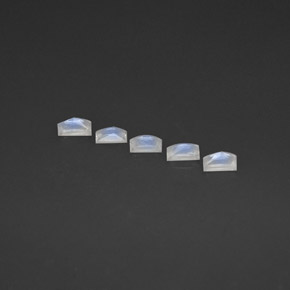 Rainbow Moonstone Gemstone in 5.2 x 3 mm Size for Sale, Rainbow Moonstone Stone in Blue White Color
