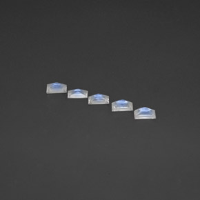 Rainbow Moonstone Gemstone in 5.2 x 3 mm Size for Sale, Rainbow Moonstone Stone in Blue White Color