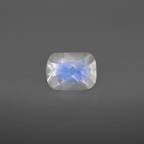 1.33 ct White Rainbow Moonstone Gemstone, Rainbow Moonstone Gem in Cushion-Cut Shape for Sale.
