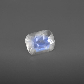 1.33 ct White Rainbow Moonstone Stone, Natural Rainbow Moonstone in Cushion-Cut Shape for Sale