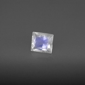 0.75 ct White Rainbow Moonstone Stone, Natural Rainbow Moonstone in Baguette / Scissor Cut Shape for Sale