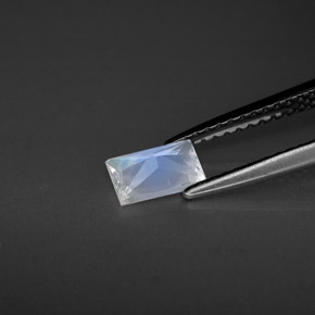 Rainbow Moonstone Gemstone in 6.1 x 3.8 mm Size for Sale, Rainbow Moonstone Stone in Blue White Color