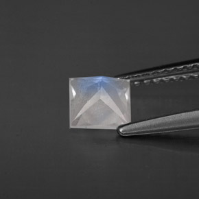 Rainbow Moonstone Gemstone in 5 x 5 mm (calibrated) Size for Sale, Rainbow Moonstone Stone in Blue White Color