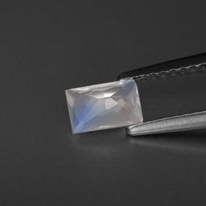 Rainbow Moonstone Gemstone in 5.9 x 3.9 mm Size for Sale, Rainbow Moonstone Stone in Blue White Color