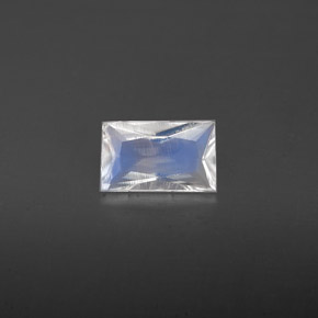 0.40 ct White Rainbow Moonstone Gemstone, Rainbow Moonstone Gem in Baguette / Scissor Cut Shape for Sale.