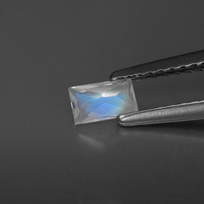 Rainbow Moonstone Gemstone in 4.9 x 2.9 mm Size for Sale, Rainbow Moonstone Stone in Blue White Color