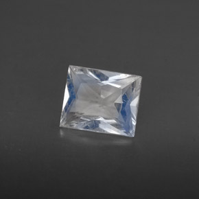 0.49 ct White Rainbow Moonstone Stone, Natural Rainbow Moonstone in Baguette / Scissor Cut Shape for Sale