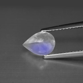 Rainbow Moonstone Gemstone in 8 x 6 mm (calibrated) Size for Sale, Rainbow Moonstone Stone in Blue White Color