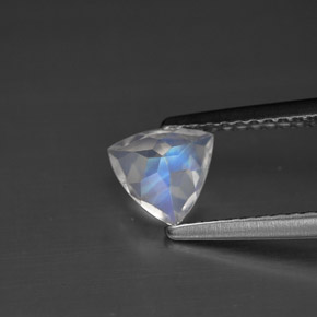 Rainbow Moonstone Gemstone in 6 x 6 mm (calibrated) Size for Sale, Rainbow Moonstone Stone in Blue White Color