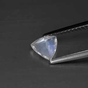 Rainbow Moonstone Gemstone in 5.9 x 5.7 mm Size for Sale, Rainbow Moonstone Stone in Blue White Color
