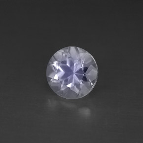 1.18 ct White Rainbow Moonstone Stone, Natural Rainbow Moonstone in Round Facet Shape for Sale