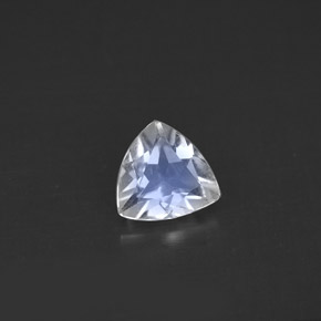 0.47 ct White Rainbow Moonstone Stone, Natural Rainbow Moonstone in Trillion Facet Shape for Sale